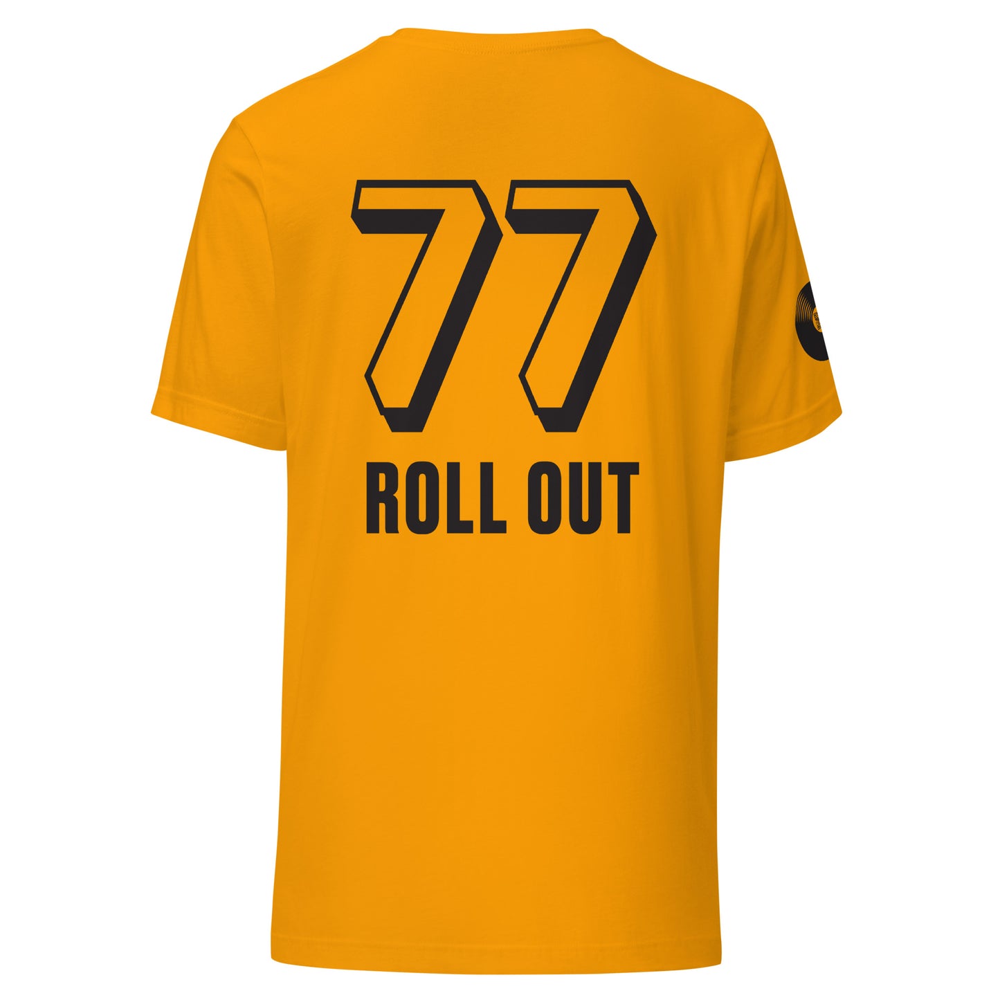 Roll Out 77 Tee - Gold / Black